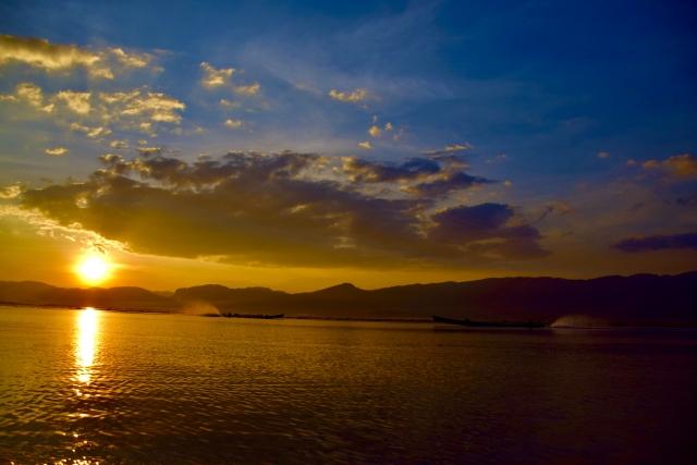 ミャンマーの夕日